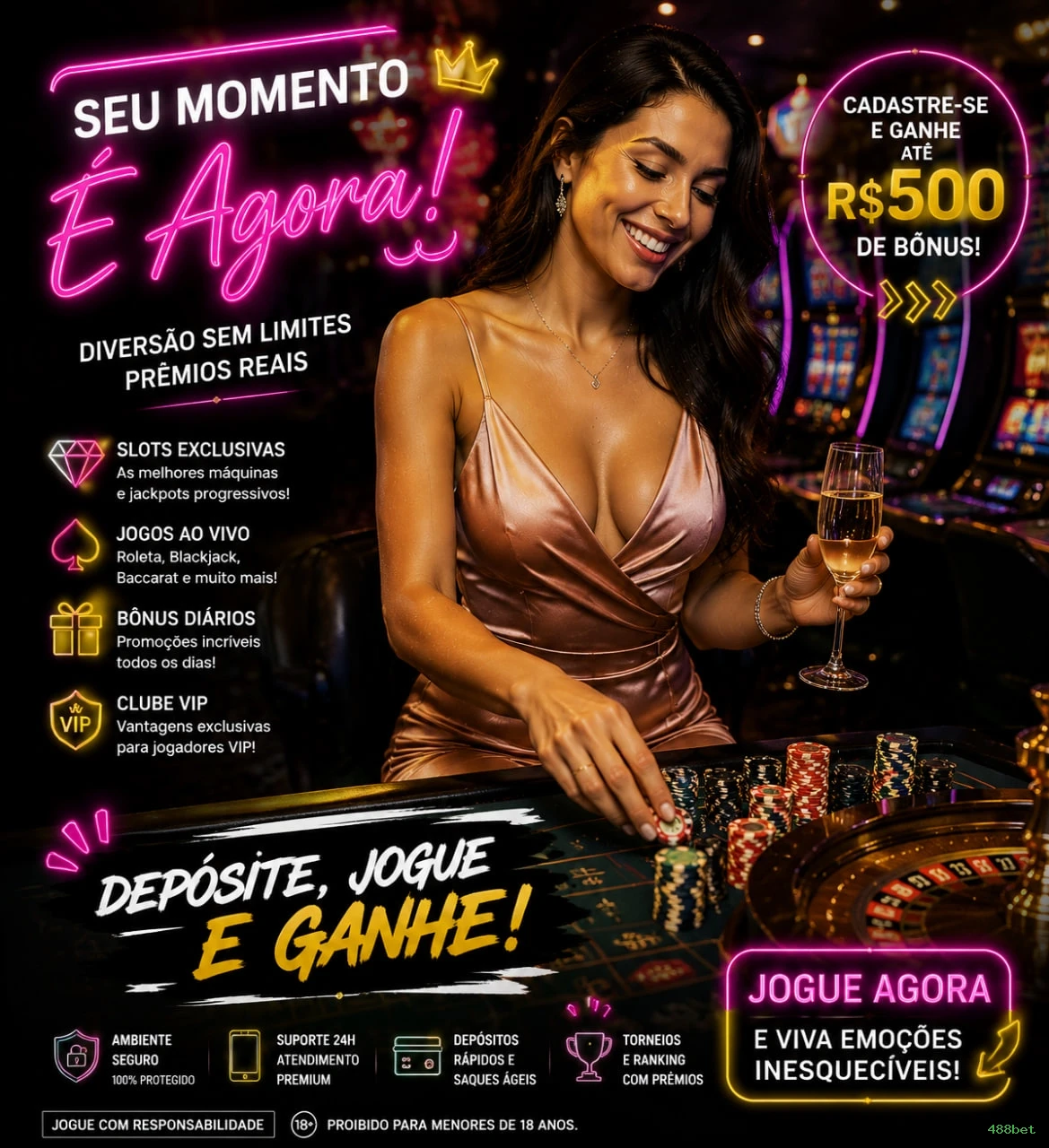 Bônus boas-vindas 488bet R$100